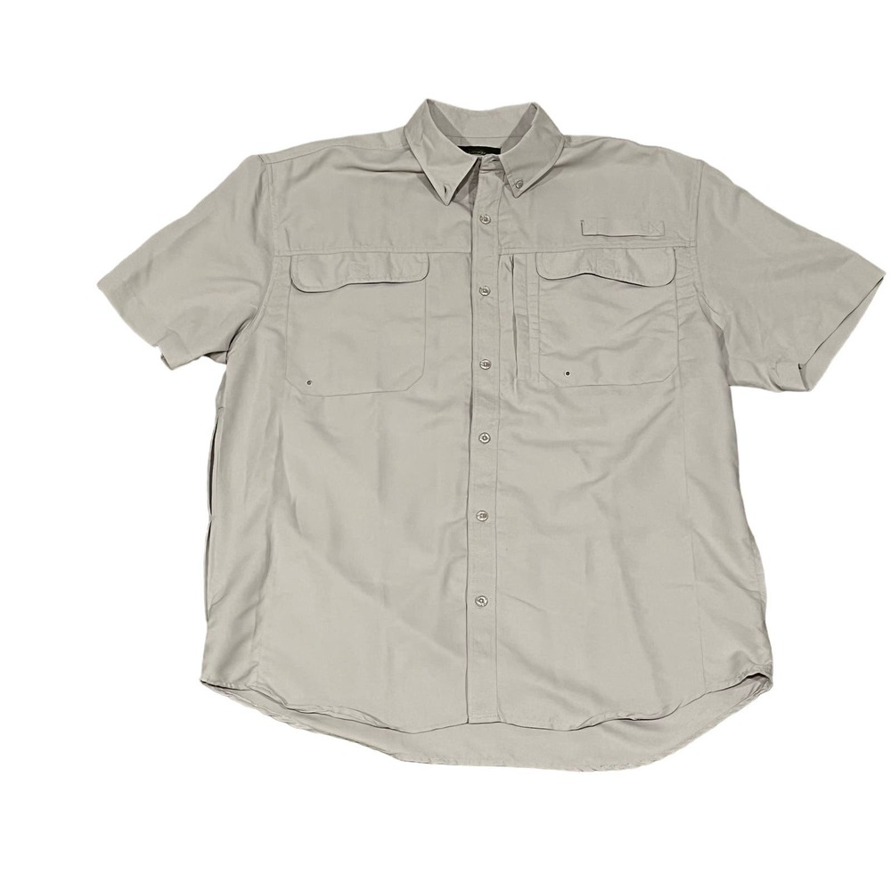 Stillwater Supply Co., Tan, SS, Camp Shirt, Sz L,‎ 774-W - Picture 2 of 3